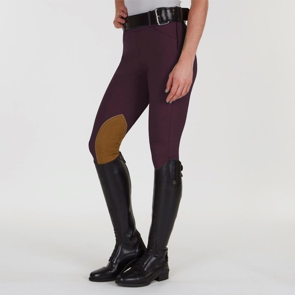 The Tailored Sportsman Pants - THE TAILORED SPORTSMAN Mid-Rise Boysenberry 
Vintage Patch Breech W/Sock Bottoms